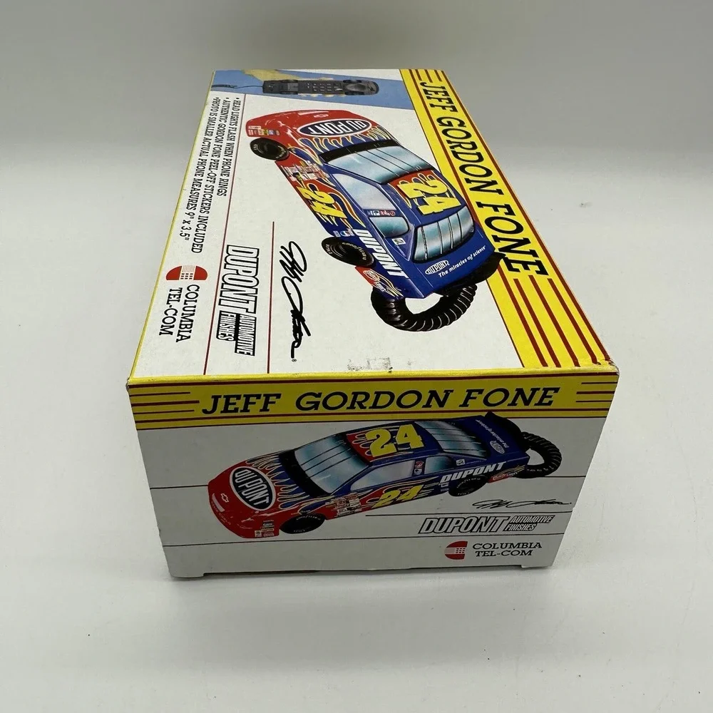 Columbia Tel-Com 1998 Jeff Gordon Fone #24 Racing Car Telephone w/ Box Phone